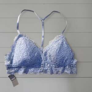 Aerie Blue Lace Bralette, Racerback T-Back, Size M — NWT
